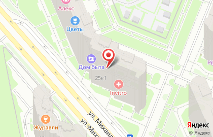 Супермаркет Фасоль на улице Михаила Дудина на карте