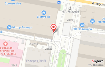 Магазин отделочных материалов Красочный мир на Автозаводской улице на карте