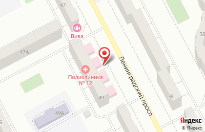Поликлиника на Ленинградском проспекте на карте