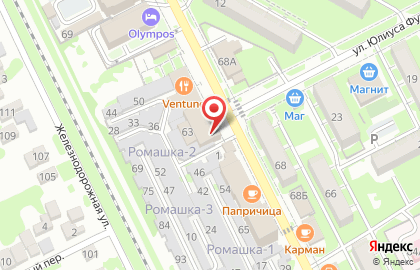 Гаражный кооператив Новинка на карте