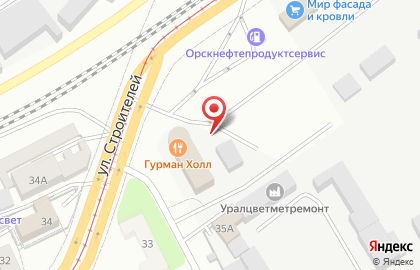 Автостоянка в Оренбурге на карте