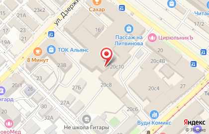 Торгово-офисный центр Пассаж в Правобережном округе на карте