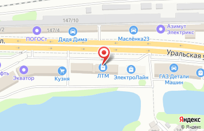 Торговая компания ЛТМ на Уральской улице на карте
