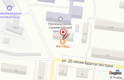 Автошкола Братский промышленный техникум в Падунском районе на карте