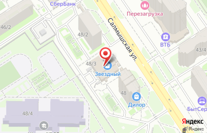 Магазин СтройМаркет на Салмышской улице на карте