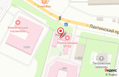 Многофункциональный центр государственных и муниципальных услуг Мои документы на Лахтинском проспекте на карте