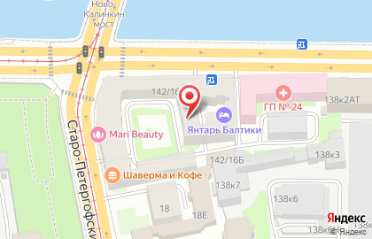 Партнер на набережной Обводного канала на карте