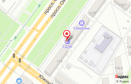 Служба экспресс-доставки Сдэк на проспекте Октября на карте