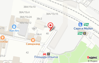 Ресторан Тай Чай на метро Площадь Ильича на карте