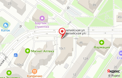 Продуктовый магазин в Тюмени на карте