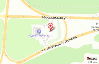 СургутНефтеГаз на Московской улице на карте