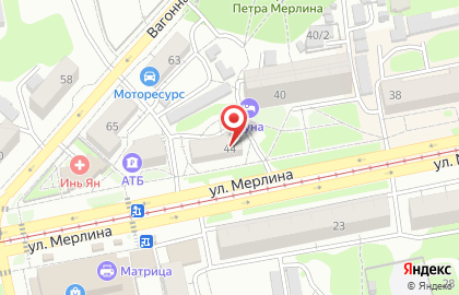 Парикмахерская Леди-сервис на улице Петра Мерлина на карте