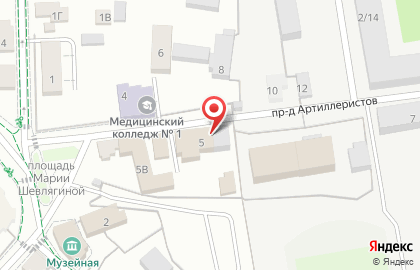 Отдел Военного комиссариата Московской области в Коломне на карте