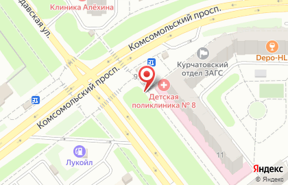 Магазин одежды в Челябинске на карте
