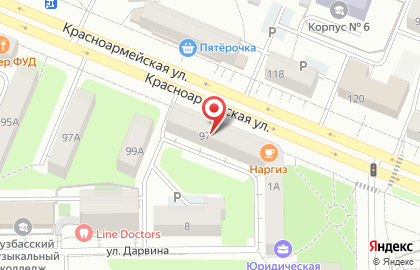 Сервис по поиску и покупке недвижимости ДомКлик на Красноармейской улице на карте