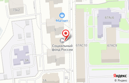 Клиентская служба Управления Пенсионного фонда РФ в Кировском и Ленинском районах г. Ярославля на карте