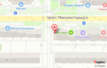 Ломбард Рифор на проспекте Максима Горького на карте
