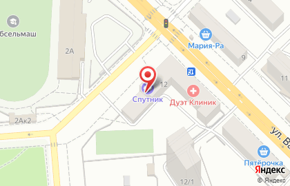 Тренажерный зал Спутник на площади Карла Маркса на карте