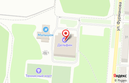 Дворец спорта Дельфин на улице Фурманова на карте