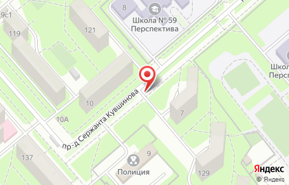 ДЮСШ №7 в Советском округе на карте