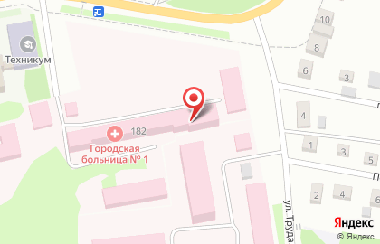 Шадринская городская больница на Михайловской улице на карте