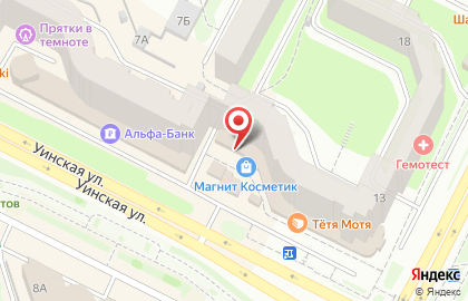 Магазин строительных материалов и хозтоваров в Мотовилихинском районе на карте