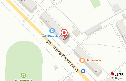 Магазин Остров желаний на улице Павла Корчагина на карте