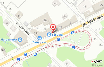 Магазин Сластёна в Мотовилихинском районе на карте