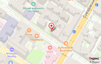 Продуктовый магазин в Санкт-Петербурге на карте