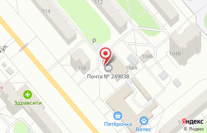 Почта банк в Калуге на карте
