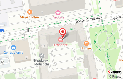 Ателье в Москве на карте