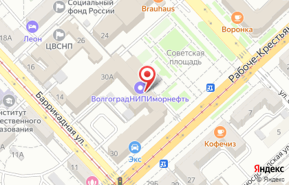 ООО Волгоградские окна на Рабоче-Крестьянской улице на карте