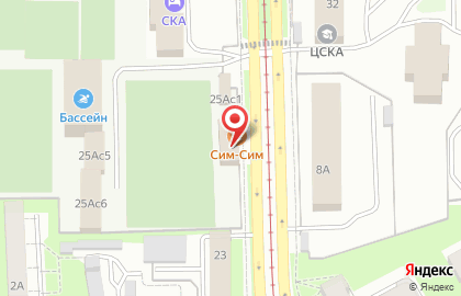 Кафе СКА ЦСКА Смоленск на карте