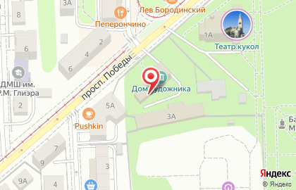 мастерская "Золотой наперсток" на площади Победы на карте