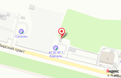 Картель в Октябрьском районе на карте