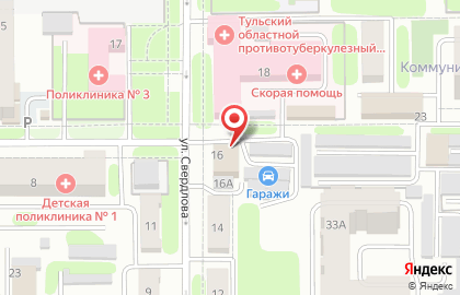 Банкомат Россельхозбанк, Тульский филиал на улице Свердлова в Новомосковске на карте