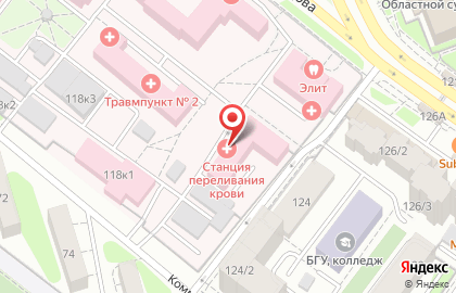 Иркутская областная станция переливания крови на карте