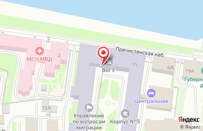 Межотраслевой региональный центр повышения квалификации и переподготовки кадров, ВоГТУ на карте
