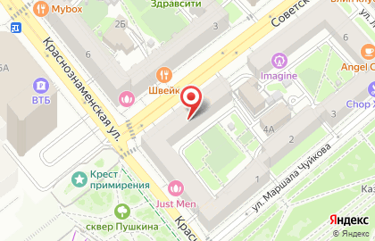 Компания по сдаче помещений в аренду в Центральном районе на карте