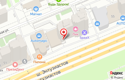 ОАО СМП Банк на шоссе Энтузиастов на карте