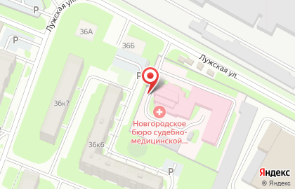 Новгородское бюро судебно-медицинской экспертизы в Великом Новгороде на карте