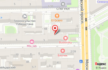 Мариенталь (Санкт-Петербург) на Технологическом институте I на карте