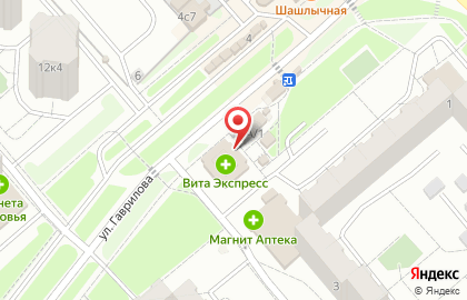 Продуктовый киоск Маслёнка на улице Гаврилова на карте