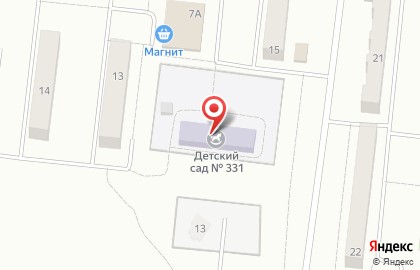 Детский сад №331 в Металлургическом районе на карте