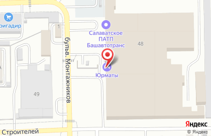 Шиномонтажная мастерская в Салавате на карте