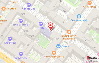 Детский сад комбинированного вида Радуга в Центральном районе на карте