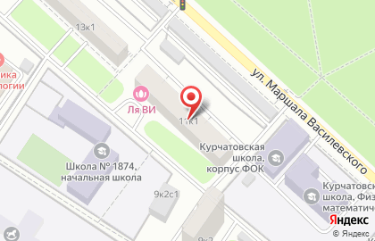 Театр танца КаГерент на улице Маршала Василевского на карте