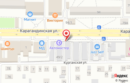Шиномонтажная мастерская Колесоff на Карагандинской улице на карте