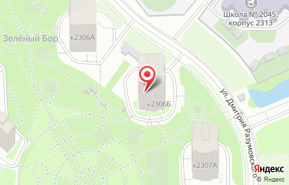 Зеленый бор, микрорайон, ЗАО Моспромстрой на карте