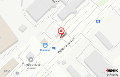 Магазин Дымов на Полигонной улице на карте